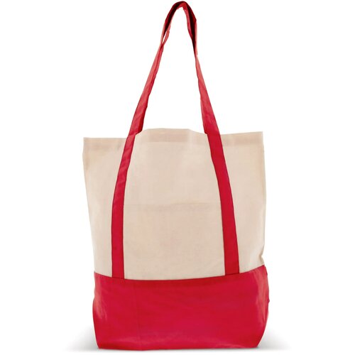 Draagtas OEKO-TEX® katoen 140g/m² 40x10x35cm rood