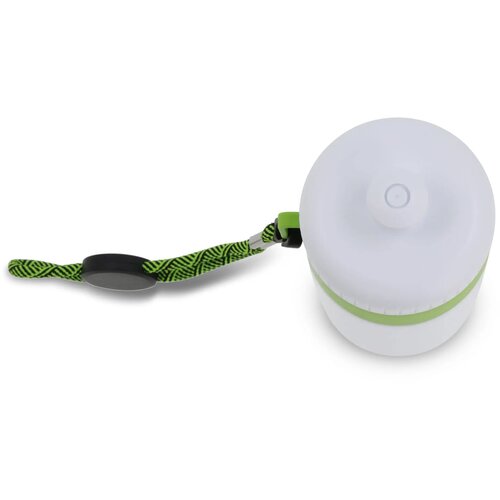 Bidon met rand en koord 500ml wit / licht groen