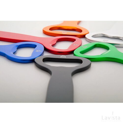 Gerecycled aluminium flesopener Blauw