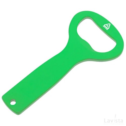 Gerecycled aluminium flesopener Groen