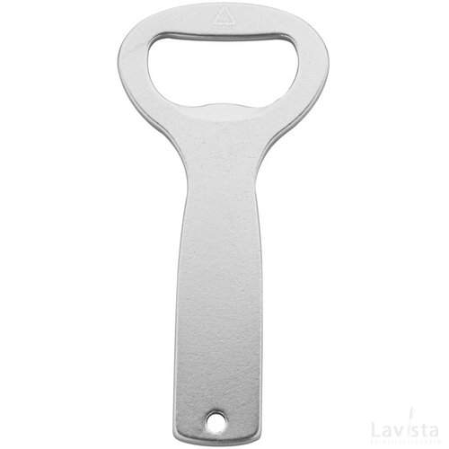 Gerecycled aluminium flesopener Zilver