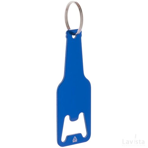 Flesvormige flesopener met hanger Blauw