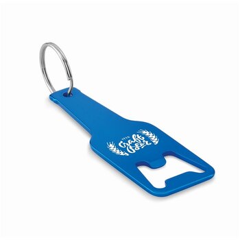 Flesvormige flesopener met hanger Blauw