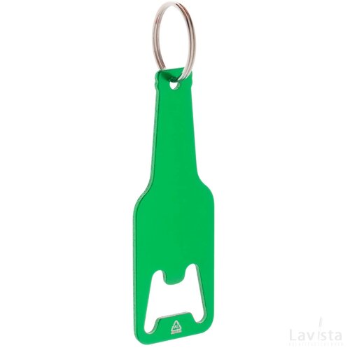 Flesvormige flesopener met hanger Groen