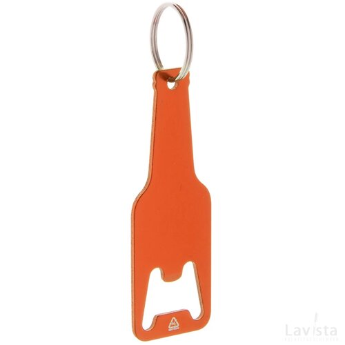 Flesvormige flesopener met hanger Oranje