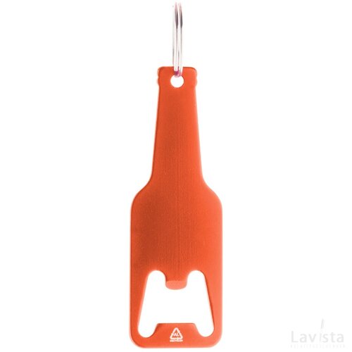 Flesvormige flesopener met hanger Oranje