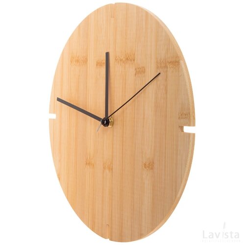 Bamboe Wandklok Naturel