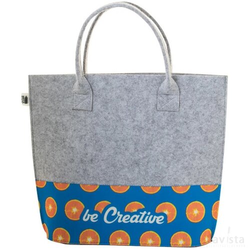 Creafelt Shop C Custom Made Boodschappentas Rpet Grijs