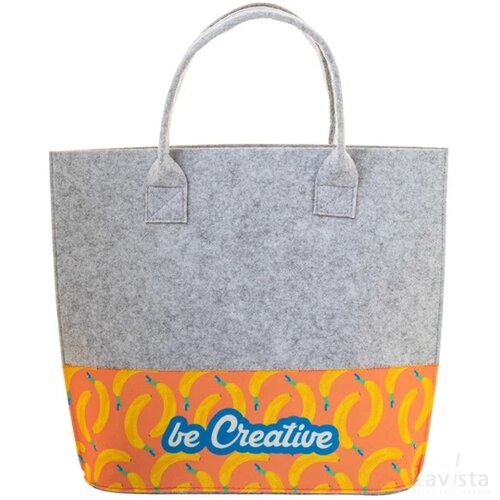 Creafelt Shop C Custom Made Boodschappentas Rpet Grijs