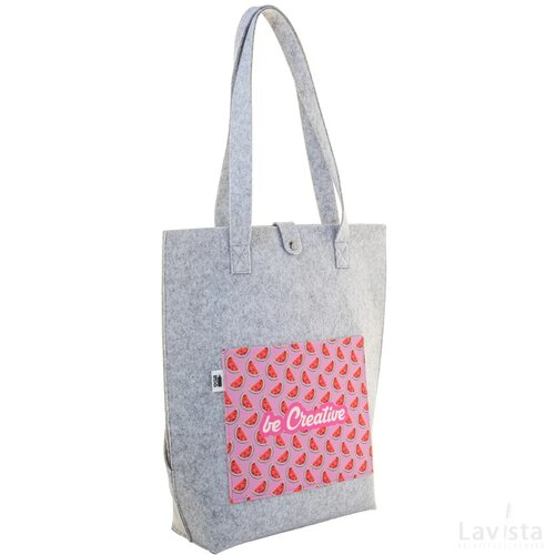 Creafelt Toteback Custom Made Rpet Schoudertas Grijs
