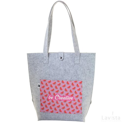 Creafelt Toteback Custom Made Rpet Schoudertas Grijs