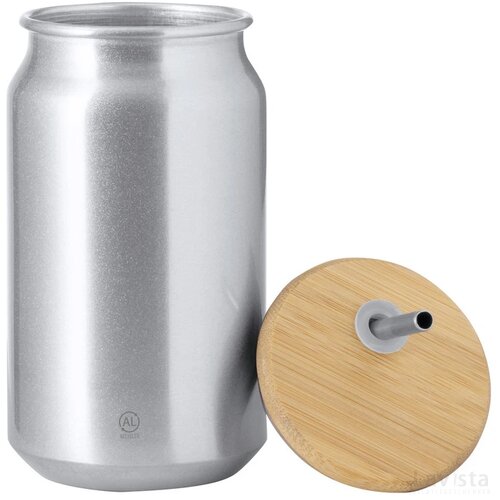Audrey Mason Jar Beker Zilver