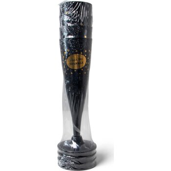 SENZA Champagne Glazen Zwart/Goud
