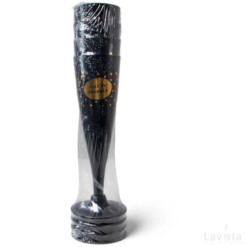 SENZA Champagne Glazen Zwart/Goud
