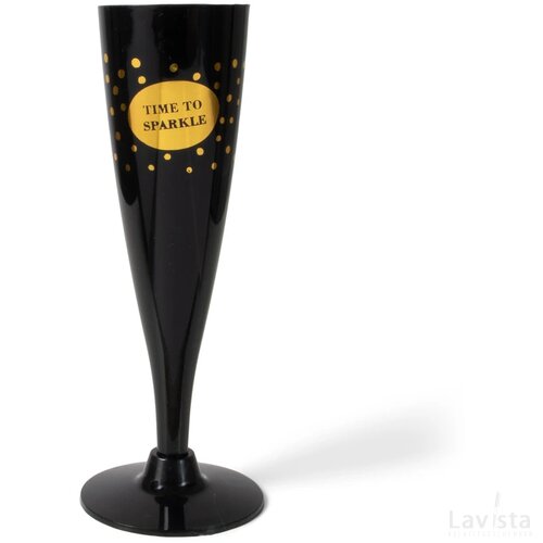 SENZA Champagne Glazen Zwart/Goud