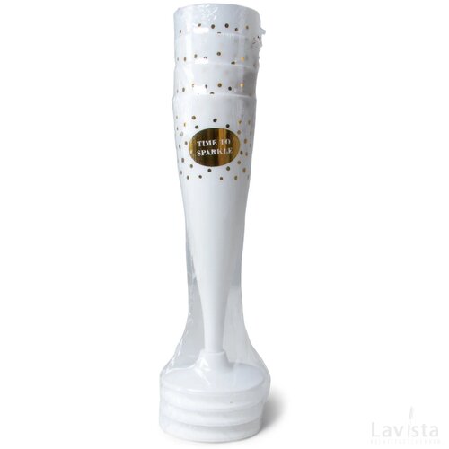 SENZA Champagne Glazen Wit/Goud