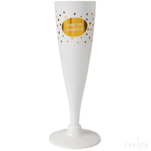 SENZA Champagne Glazen Wit/Goud