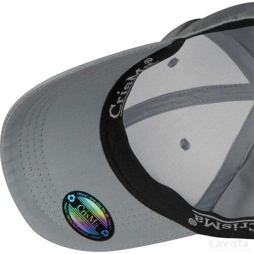 ChrisMa baseballcap van gerecycled katoen zilvergrijs