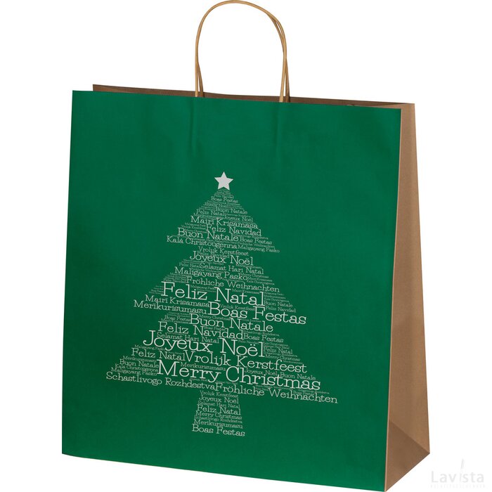 Kersttas groot groen