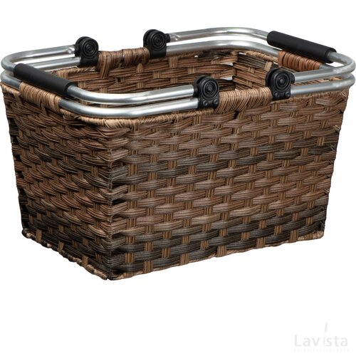 Rotan boodschappenmand bruin