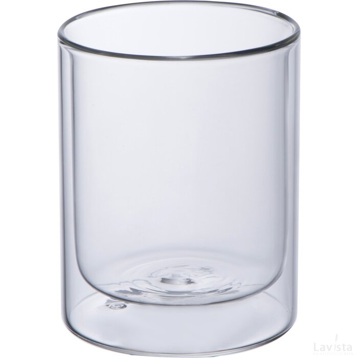 Dubbelwandig drinkglas 330 ml transparant