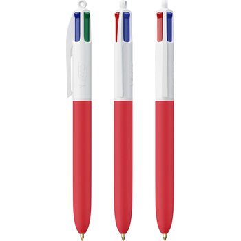 BIC® 4 Colours Soft wit/rood