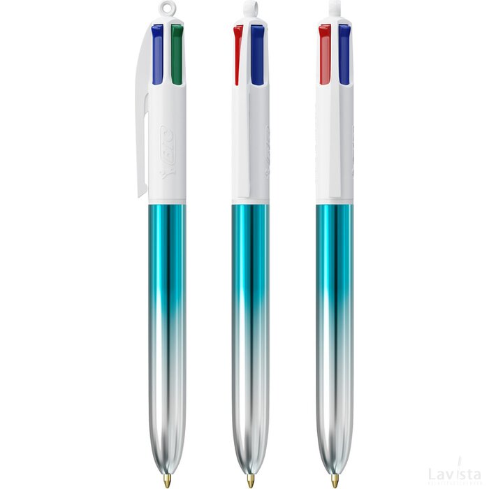 BIC® 4 Colours® Bicolor + Lanyard turquoise