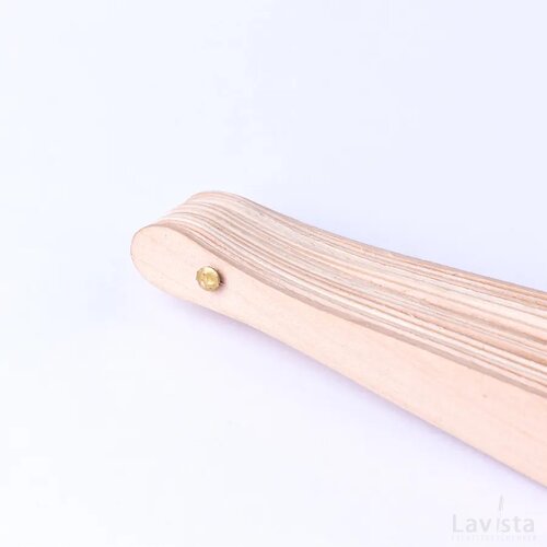 Houten waaier Geel