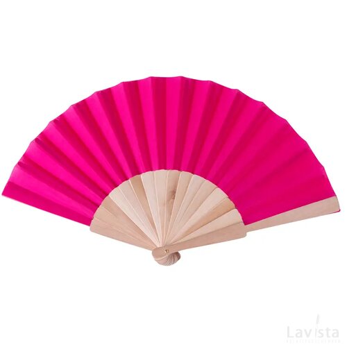Houten waaier Fuchsia