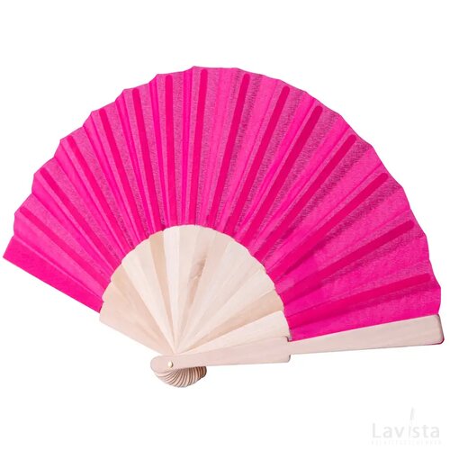 Houten waaier Fuchsia