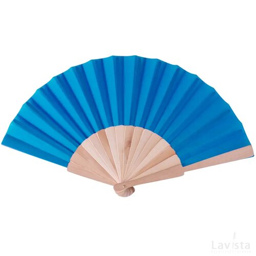 Houten waaier Blauw