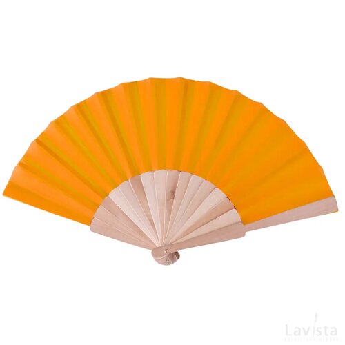 Houten waaier Oranje