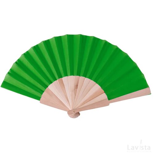 Houten waaier Groen