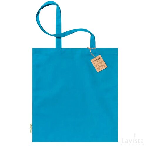 Klimbou Katoenen Boodschappentas Licht Blauw