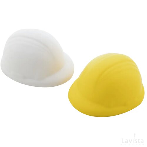 Stressbal helm Geel