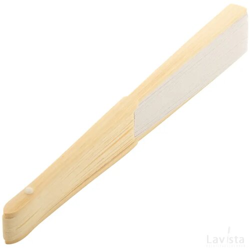 Bamboe waaier Wit