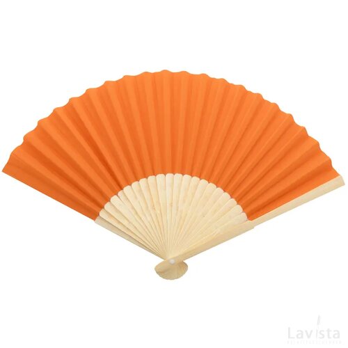 Bamboe waaier Oranje