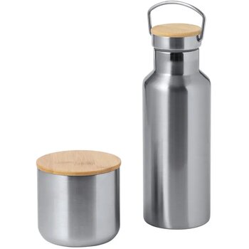 Debris Geïsoleerde Drinkgerei Set Zilver