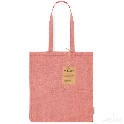 Bestla Katoenen Shopper Rood