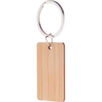 Bookey Sleutelhanger, Rechthoek Natuurlijk