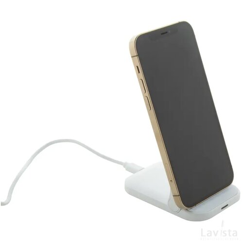 Rewolt Rabs Draadloze Oplader Mobiele Houder Wit