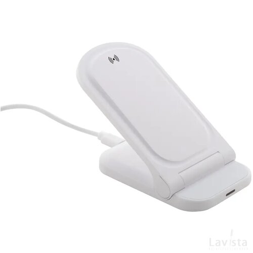 Rewolt Rabs Draadloze Oplader Mobiele Houder Wit