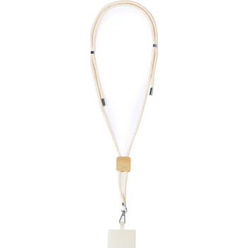 Reuter Lanyard Met Mobiele Houder, Cirkel Natuurlijk