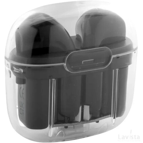 Trance Rabs Transparante Bluetooth-Oortelefoon Zwart