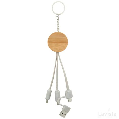 Mugory Sleutelhanger Met Usb-Oplaadkabel Natuurlijk