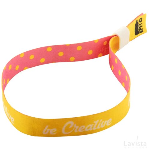 Subowrist Rpet Custom Made Festivalarmband Geel