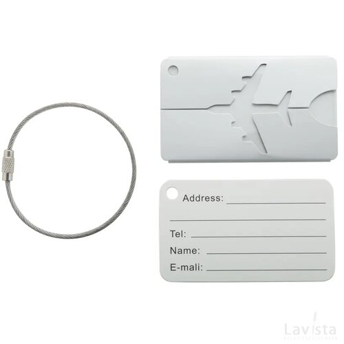 Orlando Kofferlabel Zilver