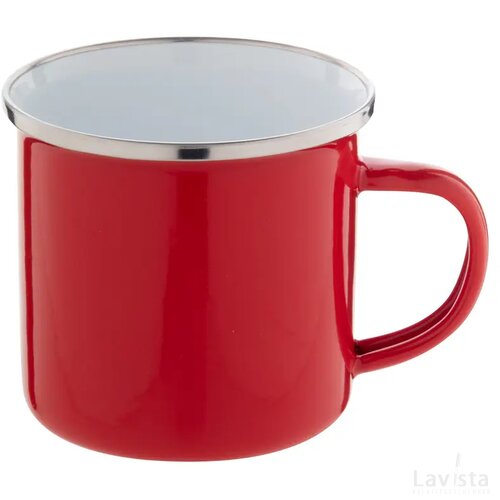 Enavint Emaille Mok Rood
