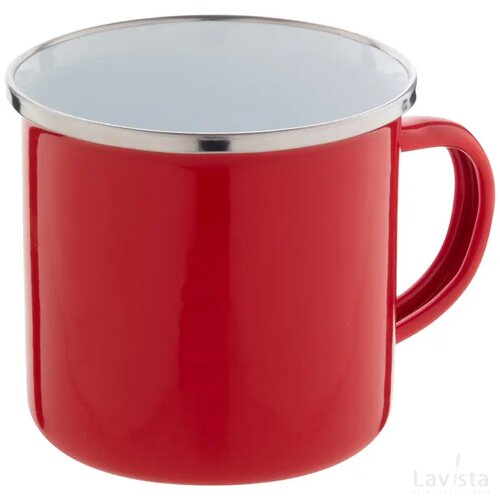 Enavint Emaille Mok Rood