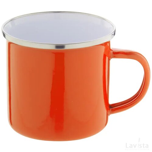 Enavint Emaille Mok Oranje